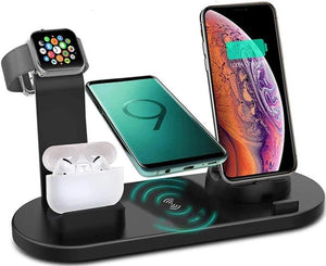 7 in 1 30W Rapid Wireless Charger in 3 Colors - Compatible with iPhone, Samsung, Xiaomi, Huawei and Watch