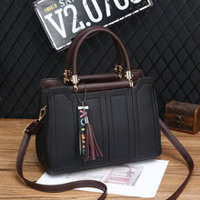 Load image into Gallery viewer, Women’s Zippered Shoulder Handbag with Tassel in 6 Colors