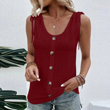 Load image into Gallery viewer, Women&#39;s Solid Tank Top with Buttons in 5 Colors Sizes 4-16