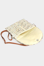 Load image into Gallery viewer, Weaved Straw Clutch/Crossbody Bag
