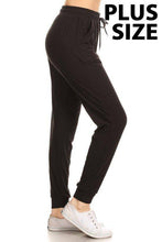 Load image into Gallery viewer, Plus Size Joggers with Drawstring Waistband, Pockets, and Cuffed Hems - Wazzi&#39;s Wear