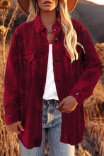 Load image into Gallery viewer, Women&#39;s Corduroy Buttoned Long Sleeve Shirt Jacket in 6 Colors S-XXL