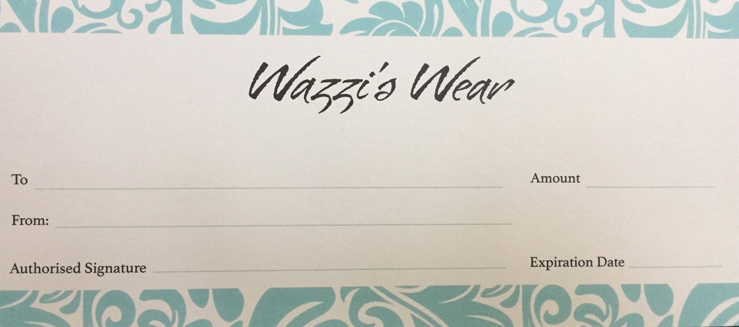 $30 Gift Certificate - Wazzi's Wear