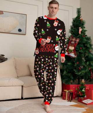 Men’s Christmas Long Sleeve Pajama Set S-4XL - Wazzi's Wear