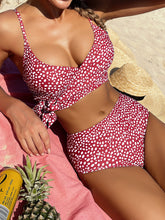 Load image into Gallery viewer, Women&#39;s Side Tie Polka Dot Bikini in 4 Colors S-XL - Wazzi&#39;s Wear