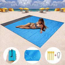 Load image into Gallery viewer, 2x2.1m Waterproof Lightweight Foldable Beach Mat in 5 Colors