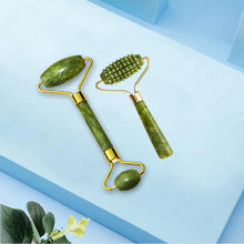 Load image into Gallery viewer, Gua Sha Jade Roller Face Massage Tool Beauty Set