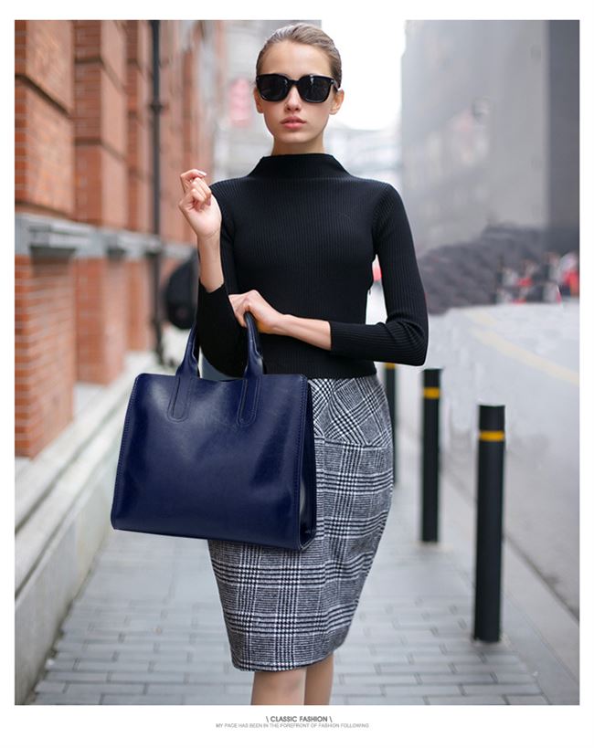 Women’s Leather Shoulder Messenger Bag in 6 Colors - Wazzi's Wear