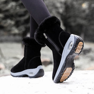 Women's Ankle Snow Boots With Fur in 2 Colors