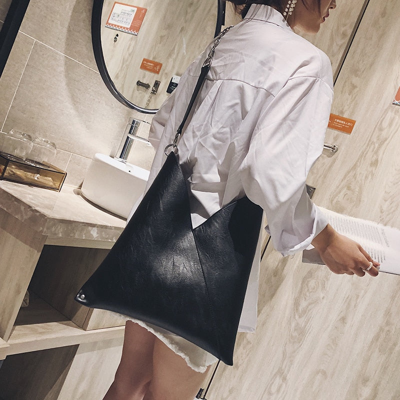 Women’s Leather Designer Shoulder Bag in 2 Colors - Wazzi's Wear