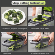 Load image into Gallery viewer, Multifunctional Fruit and Vegetable Chopper/Slicer/Cutter/Grinder in 3 Colors