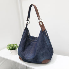 Load image into Gallery viewer, Large Capacity Denim Shoulder Bag in 2 Colors - Wazzi&#39;s Wear