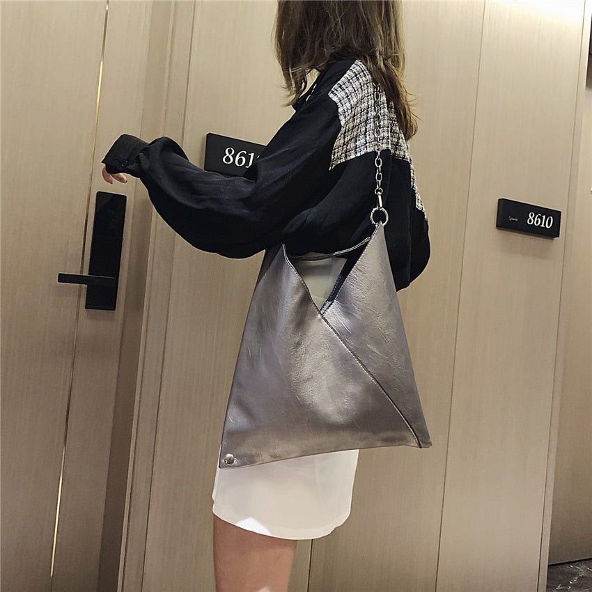 Women’s Leather Designer Shoulder Bag in 2 Colors - Wazzi's Wear