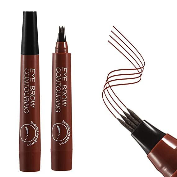 4 Points Microblading Liquid Eyebrow Waterproof Contouring Pencil in 5 Colors - Wazzi's Wear