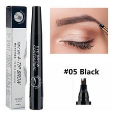 Load image into Gallery viewer, 4 Points Microblading Liquid Eyebrow Waterproof Contouring Pencil in 5 Colors