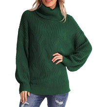 Load image into Gallery viewer, Women’s Knitted Long Sleeve Turtleneck Sweater in 6 Colors S-XXL