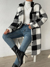 Load image into Gallery viewer, Women’s Plush Mid-Length Buttoned Coat with Pockets in 4 Colors S-XL