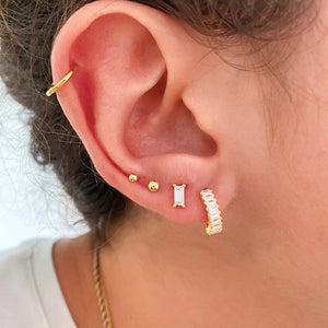 Crystal Hoop Earrings in 16 Colors - Wazzi's Wear