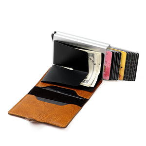 Anti-Theft Unisex Wallet with Protective Metal in 15 Colors and Patterns - Wazzi's Wear