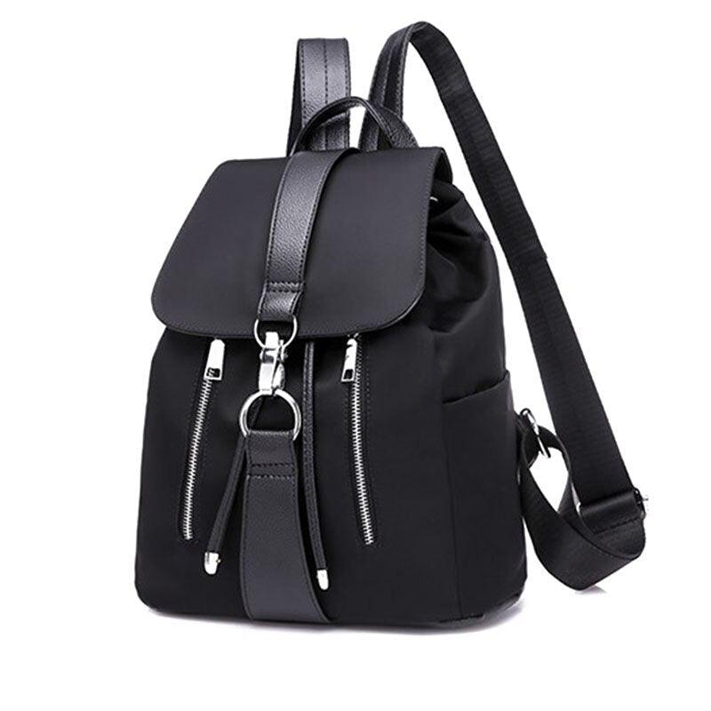 Black Designer Adjustable Backpack - Wazzi's Wear