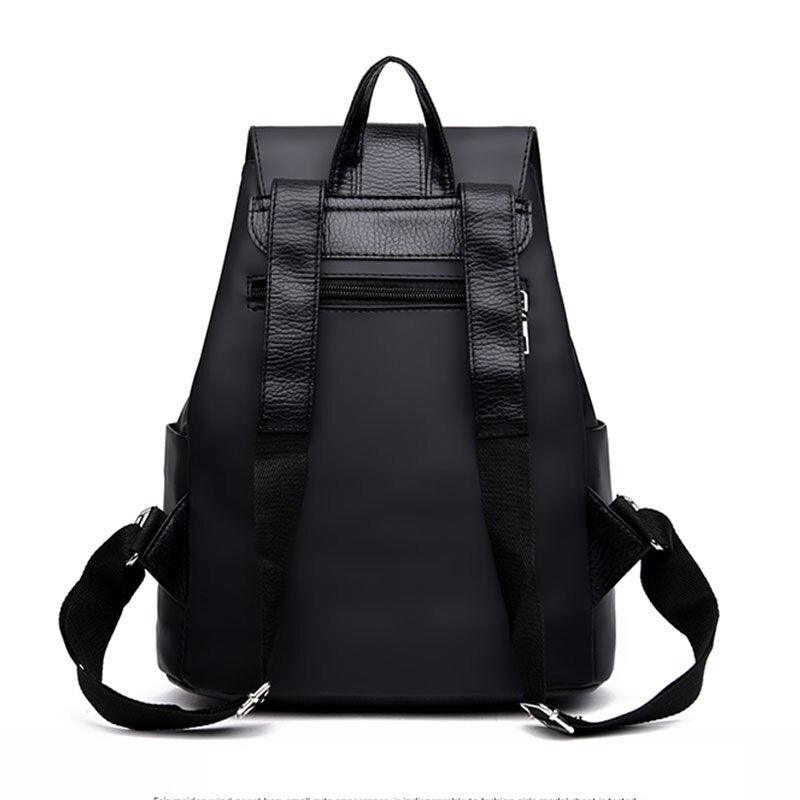 Black Designer Adjustable Backpack - Wazzi's Wear