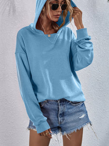 Women’s Fleece Long Sleeve Hooded Sweater in 4 Colors Sizes S-XL