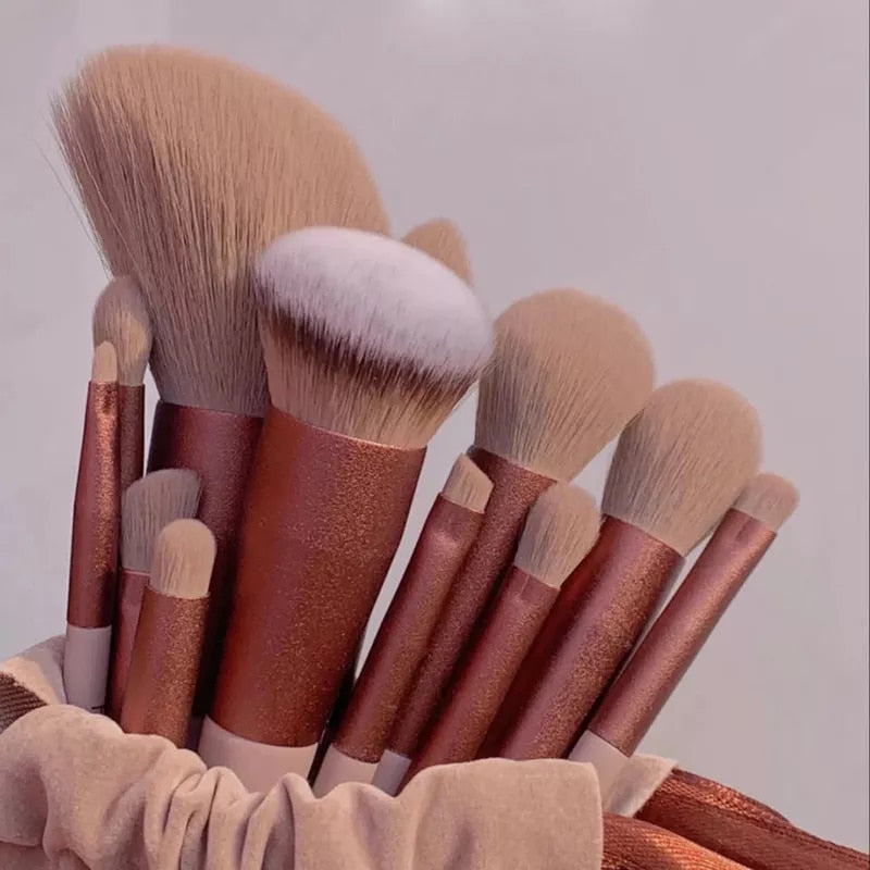 13 Piece Makeup Brushes Set - Wazzi's Wear