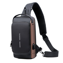 Load image into Gallery viewer, Lockable Sling Bag with Adjustable Strap and USB Charging Port in 4 Colors - Wazzi&#39;s Wear