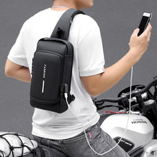 Load image into Gallery viewer, Lockable Sling Bag with Adjustable Strap and USB Charging Port in 4 Colors - Wazzi&#39;s Wear