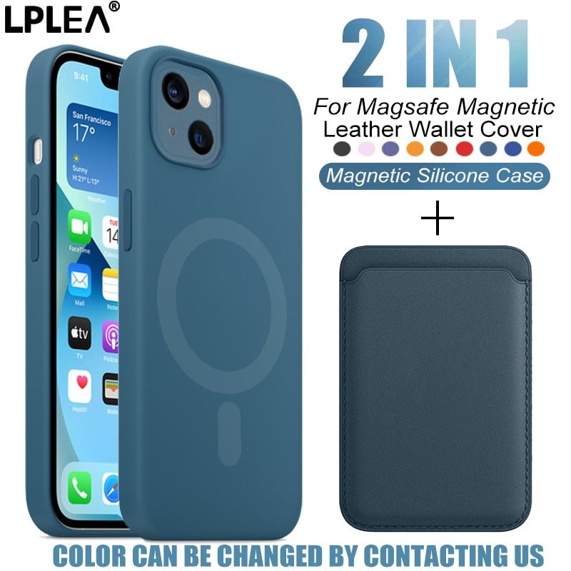 2-In-1 Silicone Case For Cell Phone and Card Holder in 6 Colors - Wazzi's Wear