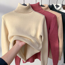 Load image into Gallery viewer, Women’s Fleece Lined Sweater in 8 Colors and 2 Neckline Styles S-XL