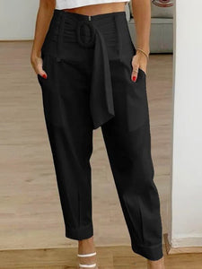 Women’s Cropped Pants with Pockets in 3 Colors Waist 28-37
