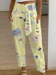 Women’s Cropped Pants with Pockets in 3 Colors Waist 28-37