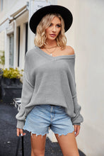 Load image into Gallery viewer, Women&#39;s V-Neck Long Sleeve Sweater in 7 Colors S-XL - Wazzi&#39;s Wear