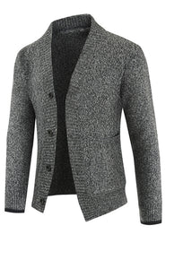 Men's Long Sleeve Knit Cardigan in 3 Colors M-3XL - Wazzi's Wear