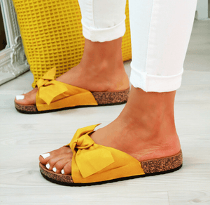 Women’s Slip On Bow Sandles in 6 Colors