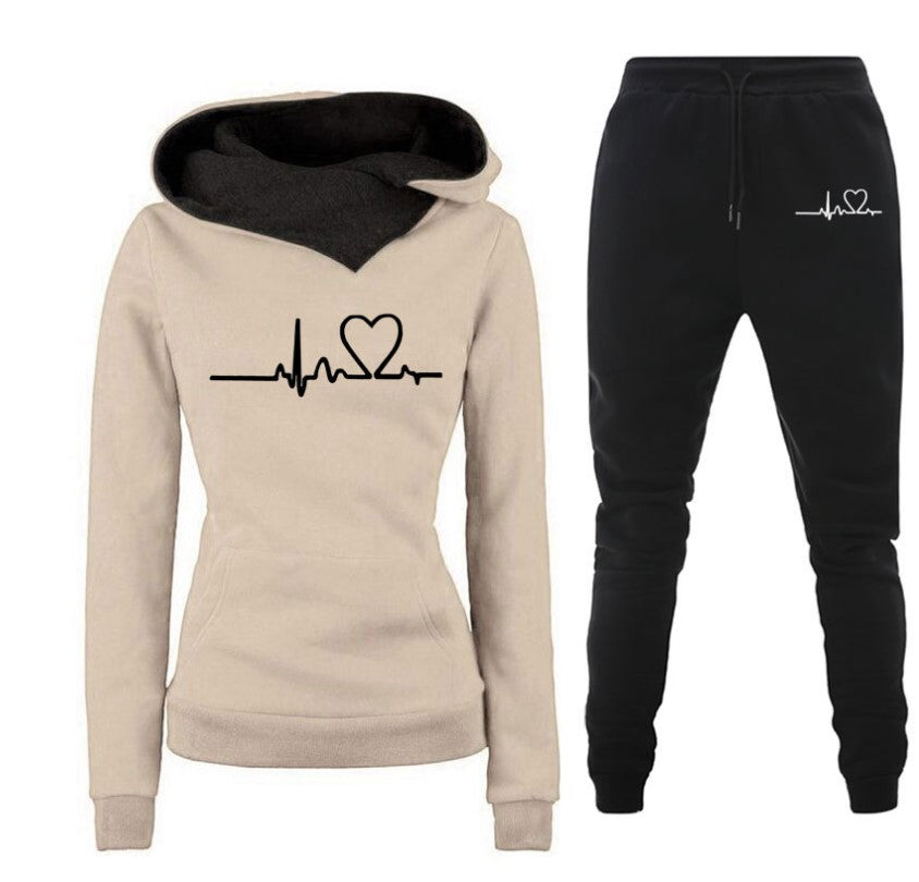 Women’s Two Piece Hoodie and Sweatpants Set in 5 Colors S-XXL - Wazzi's Wear