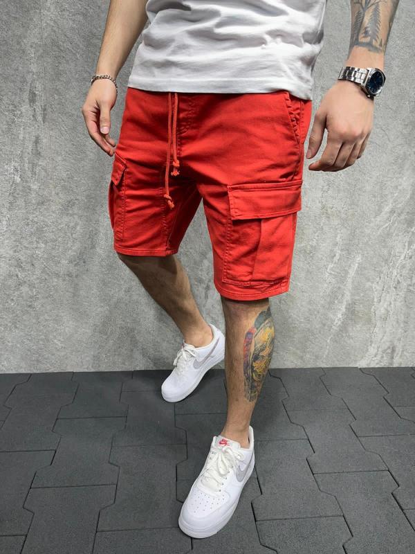 Men’s Multi-Pocket Cargo Shorts in 4 Colors Sizes 34-42 - Wazzi's Wear