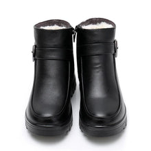 Load image into Gallery viewer, Black Thick Plush Warm Waterproof Non-slip Snow Boots For Women