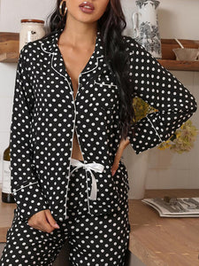 Women's Polka Dot Sleepwear Set S-XL