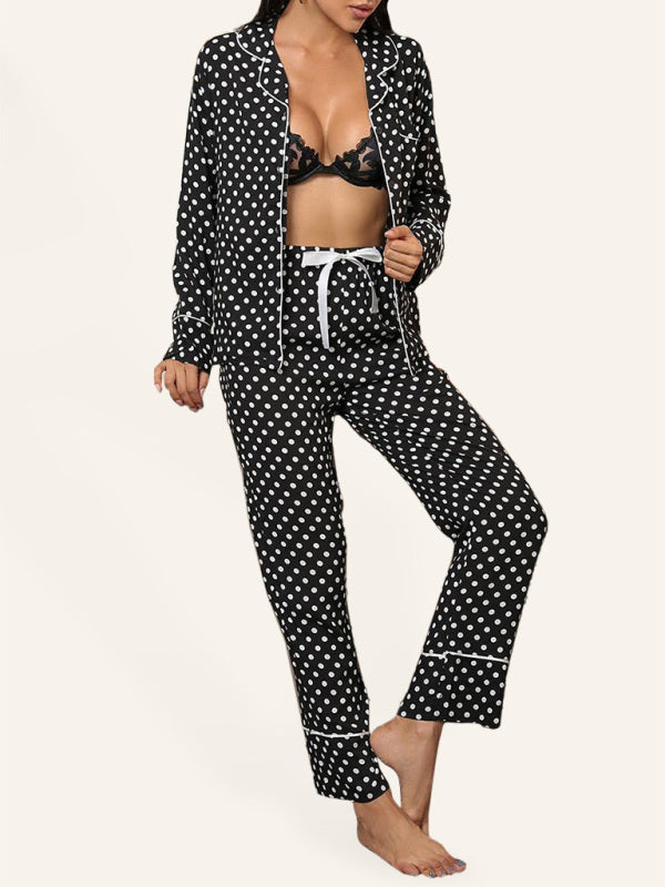 Women's Polka Dot Sleepwear Set S-XL - Wazzi's Wear