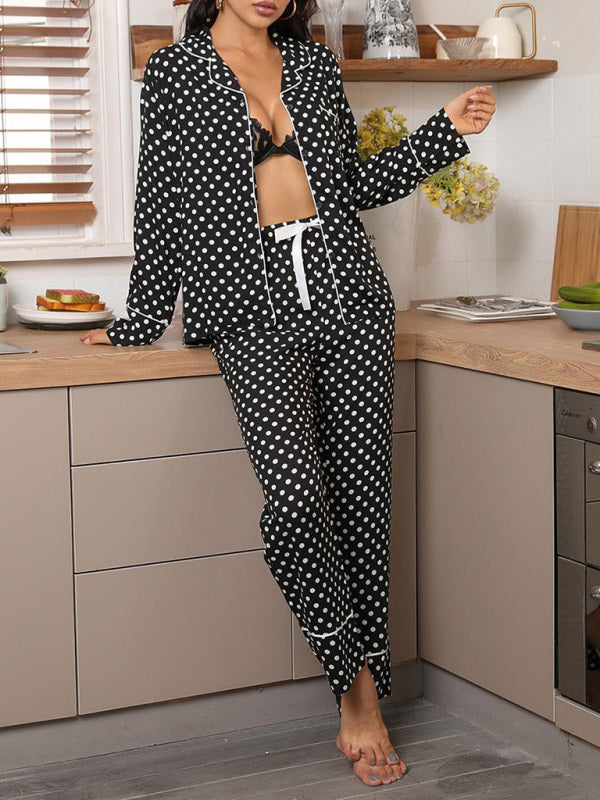Women's Polka Dot Sleepwear Set S-XL - Wazzi's Wear