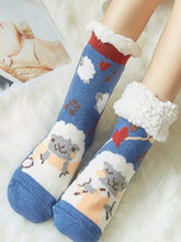 Load image into Gallery viewer, Christmas Slipper Socks in 6 Colors and Patterns - Wazzi&#39;s Wear
