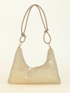 Knotted Diamond-Studded Shoulder Evening Bag in 8 Colors