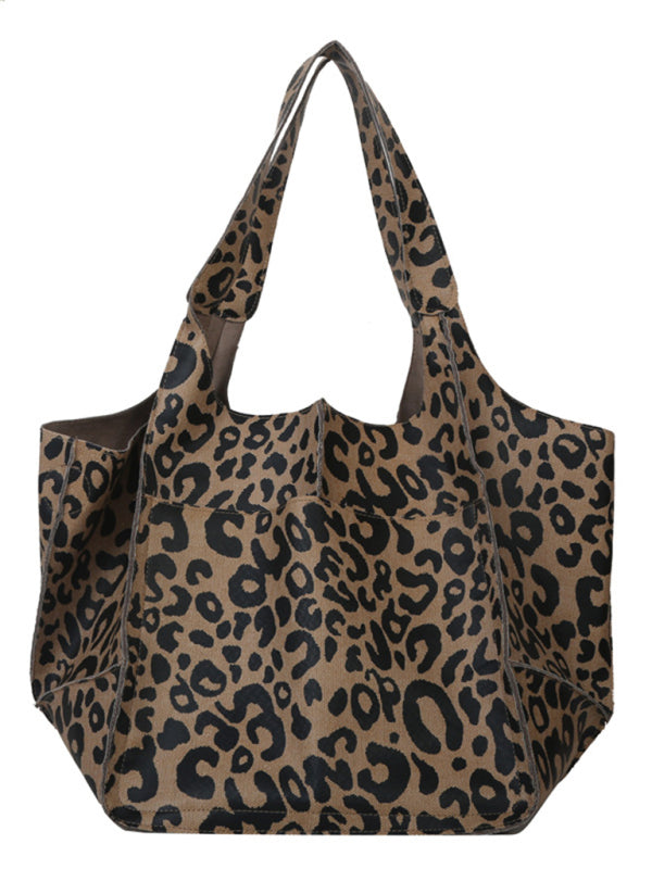 Large Capacity Faux Leather Tote Bag in 13 Colors - Wazzi's Wear