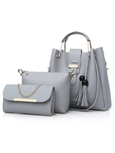 Three Piece Fashion Bag Set in 6 Colors