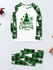 Parent-Child Christmas Two-Piece Pyjama Set in 4 Patterns - Wazzi's Wear