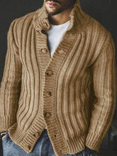 Load image into Gallery viewer, Men’s Buttoned Long Sleeve Knit Sweater Cardigan in 2 Colors S-4XL - Wazzi&#39;s Wear