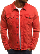 Load image into Gallery viewer, Men’s Multi Pocket Denim Jacket in 6 Colors M-3XL