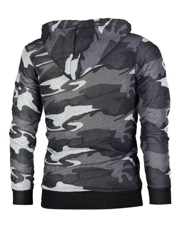 Men's Camouflage Long-Sleeve Hoodie in 2 Colors M-3XL - Wazzi's Wear